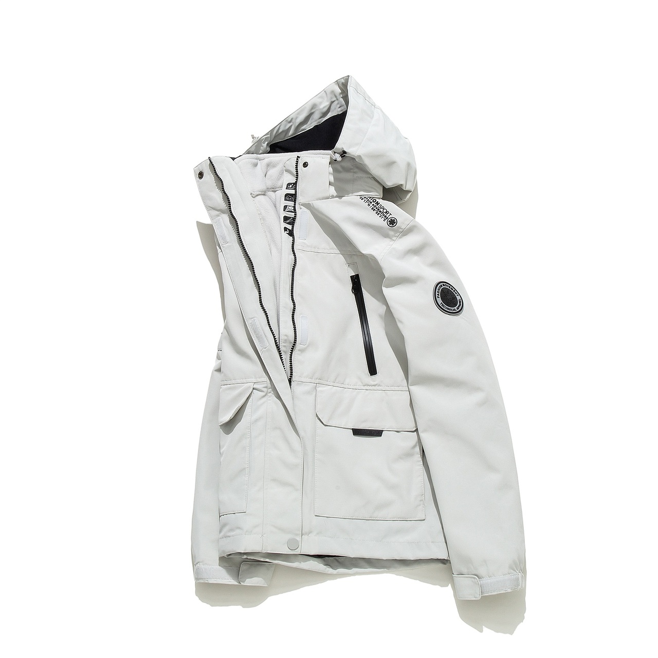 户外冲锋衣防晒服静物创意拍摄