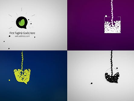 AE模板|简洁动态动画标志LOGO演绎广告综艺片头