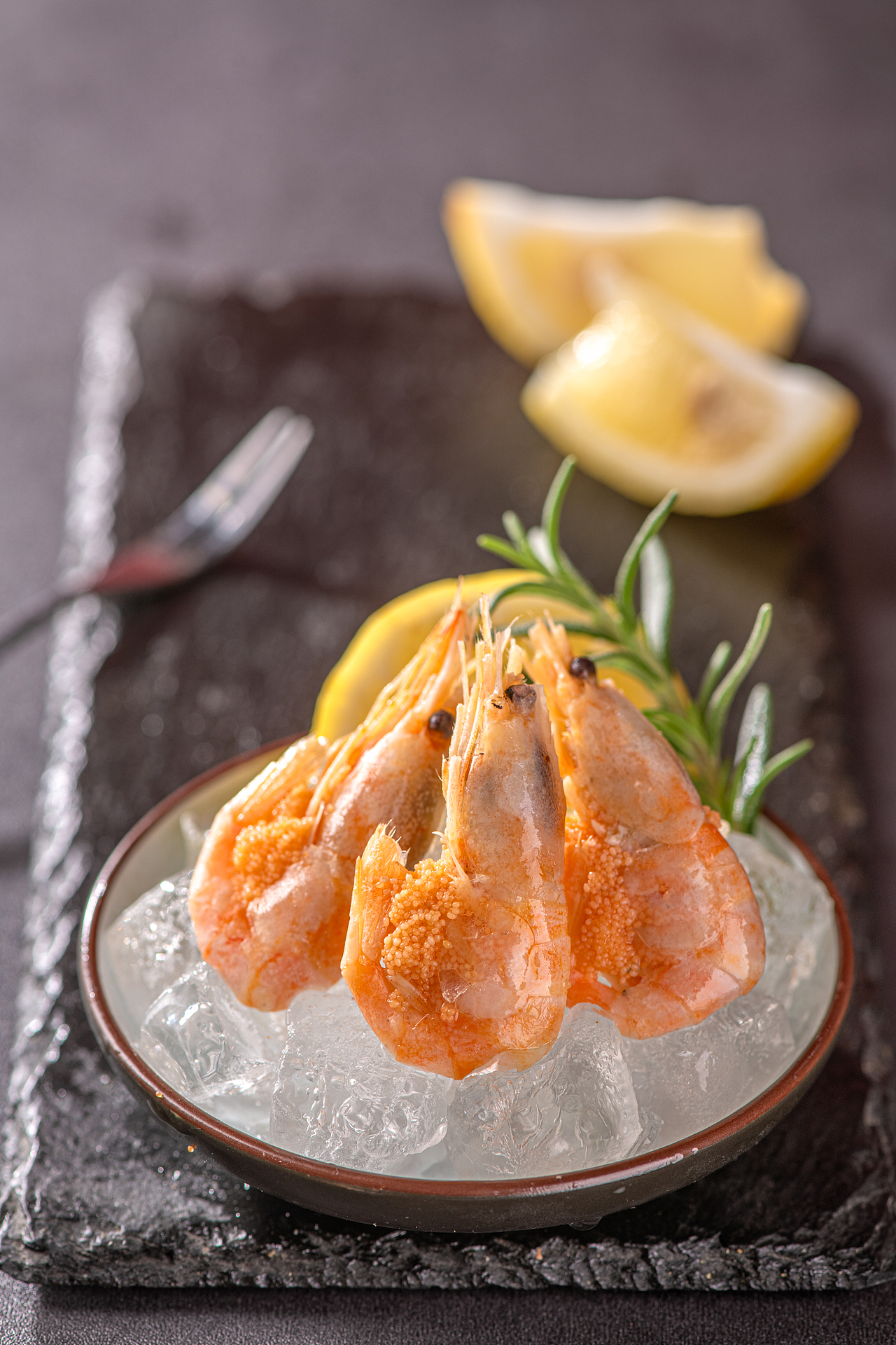 美食摄影-电商拍摄-北极甜虾带籽速冻即食海鲜