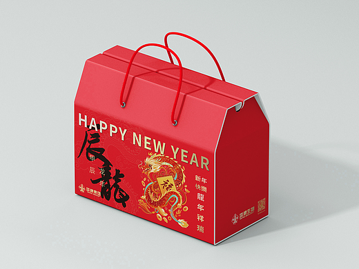 新年包装礼盒通用礼盒龙年包装礼盒红色包装