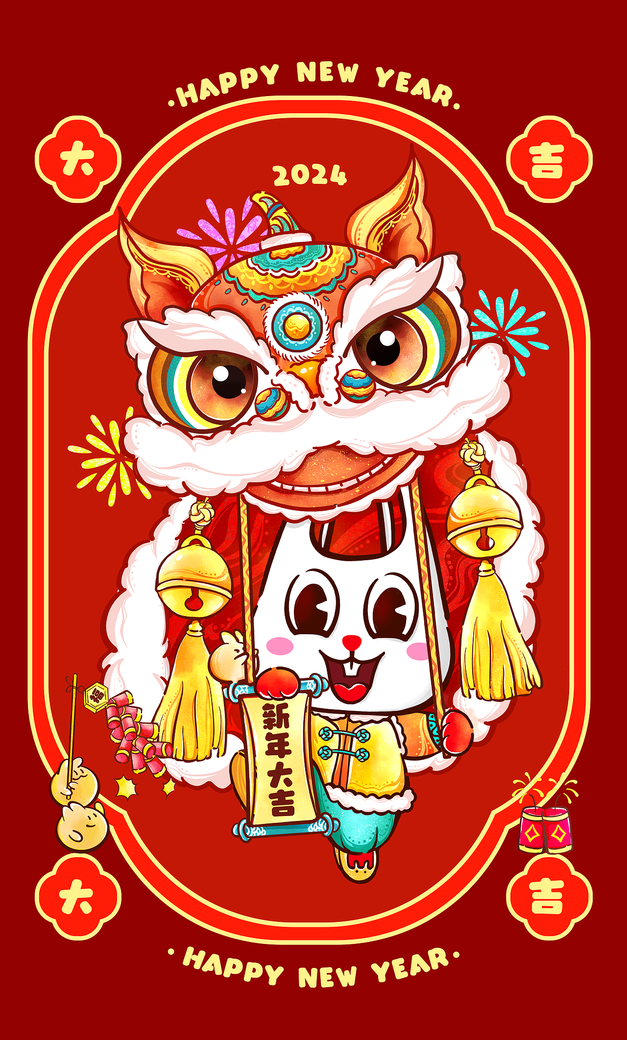 节日插画-运营海报IP延展