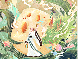 端午插画主视觉