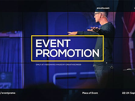 AE模板|独特动态全屏标题商业会议促销企业活动商务