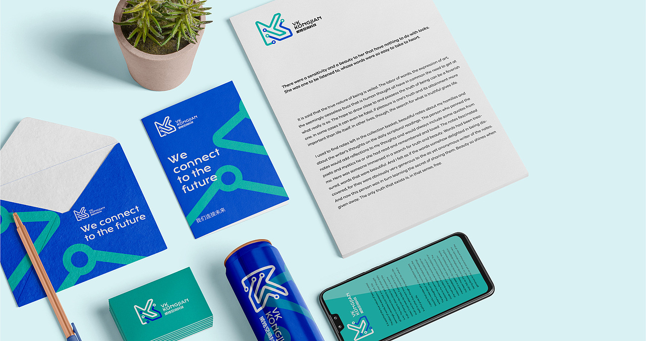 简约科技感logo设计