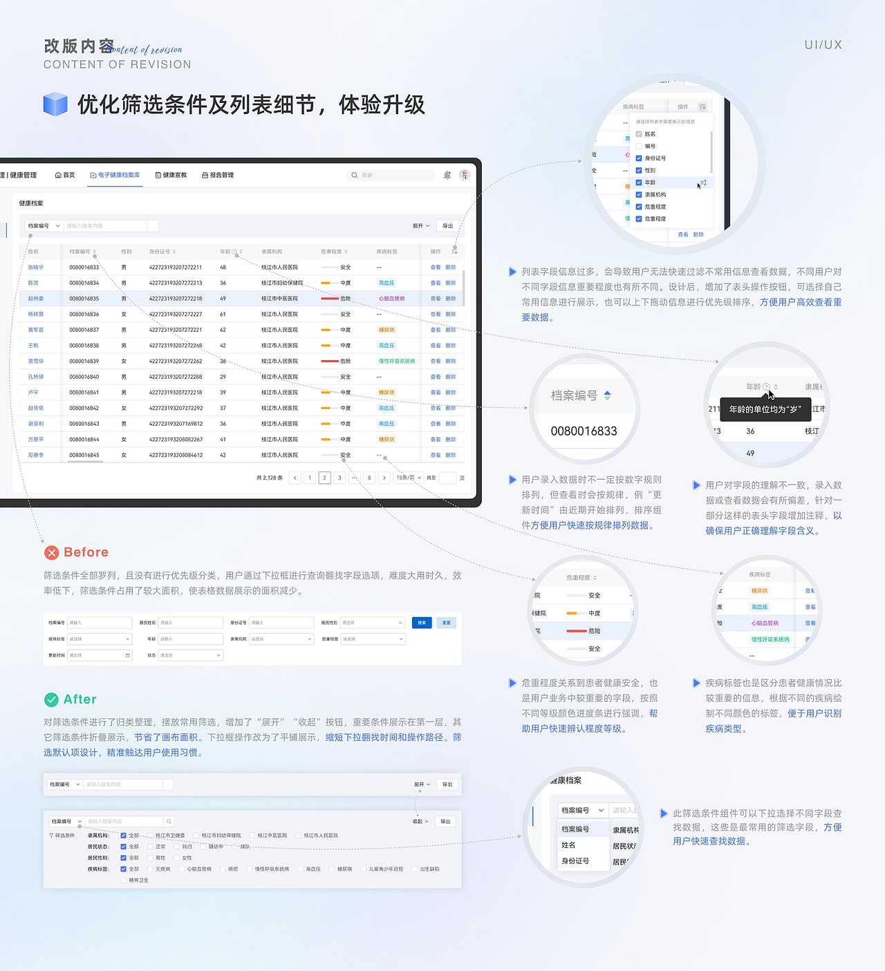 B端改版｜医疗后台系统区域健康管理（图ZMzcxMjg2ODg0） - 软件界面 - 站酷设计师橙C要加冰原创素材 - 站酷ZCOOL