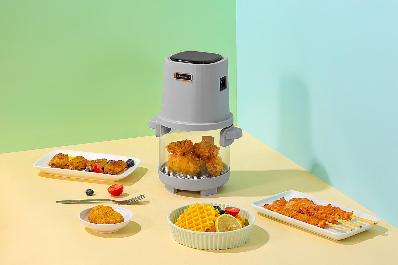 深圳福田罗湖宝安厨房用品空气炸锅图片拍摄