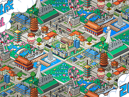 大江城小像素——插画设计