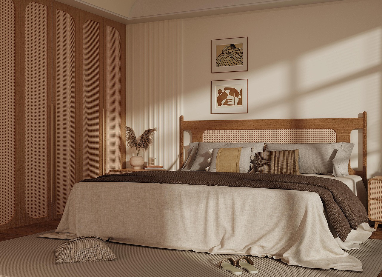 第四十一期keyshot高档极简卧室场景源文件渲染场景KSP（图ZMzcxMzI2MDk2） - 场景 - 站酷设计师米尼设计原创素材 - 站酷ZCOOL