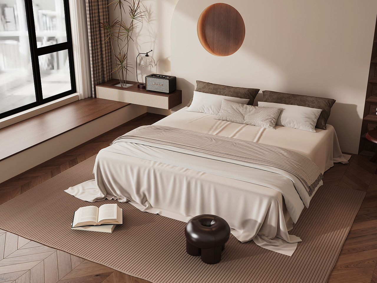 第四十一期keyshot高档极简卧室场景源文件渲染场景KSP（图ZMzcxMzI2MTE2） - 场景 - 站酷设计师米尼设计原创素材 - 站酷ZCOOL