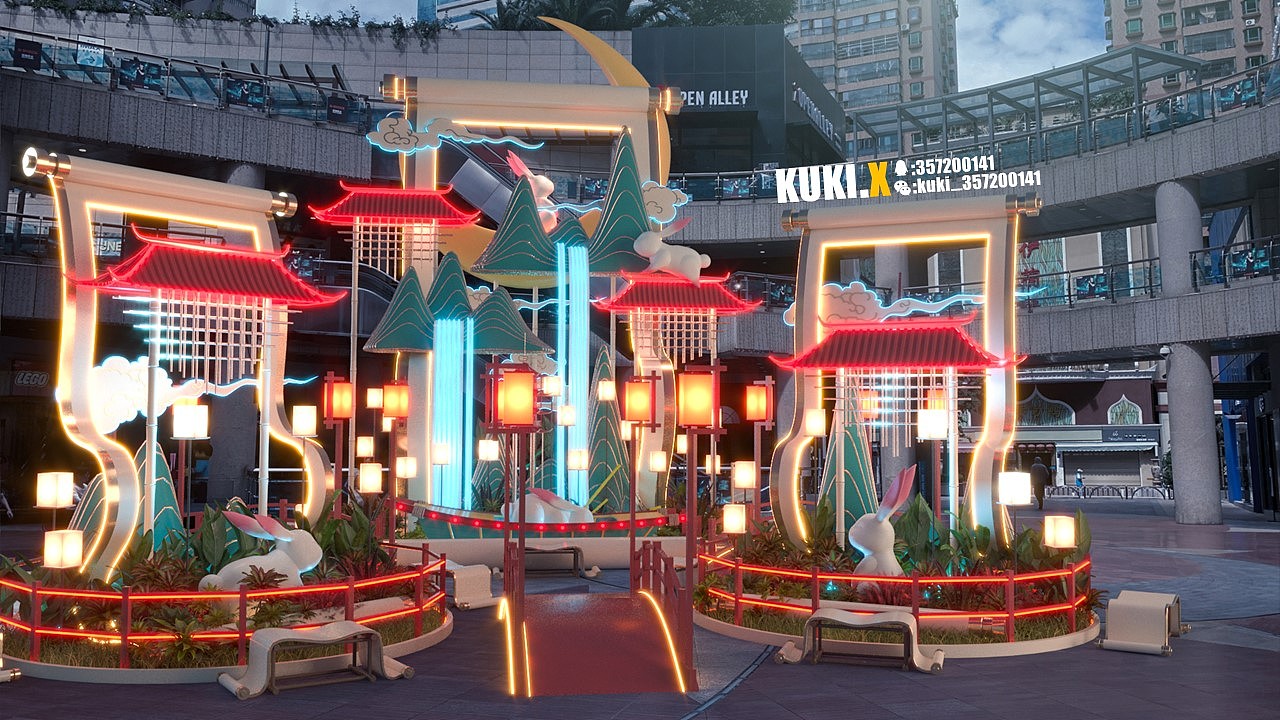 2022年末美陈——癸卯印月（图ZMzcxMzMwNzUy） - 展陈设计 - 站酷设计师kukix原创素材 - 站酷ZCOOL