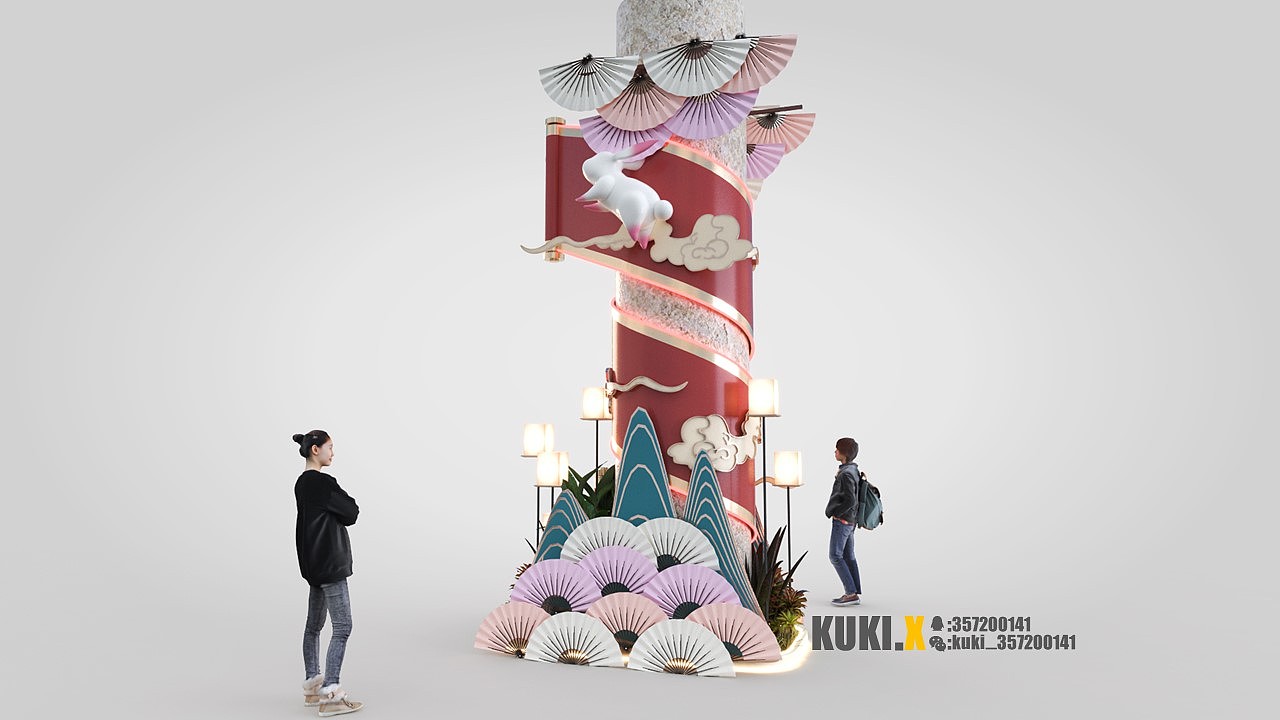 2022年末美陈——癸卯印月（图ZMzcxMzMwNzc2） - 展陈设计 - 站酷设计师kukix原创素材 - 站酷ZCOOL
