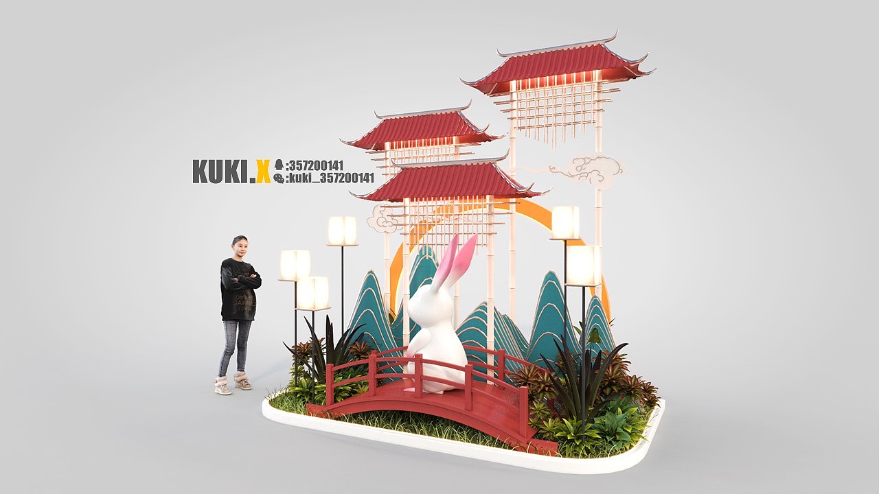2022年末美陈——癸卯印月（图ZMzcxMzMwNzg4） - 展陈设计 - 站酷设计师kukix原创素材 - 站酷ZCOOL
