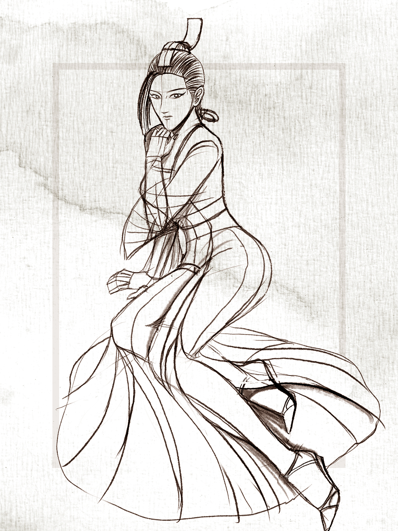 聊斋·画皮草图(2)