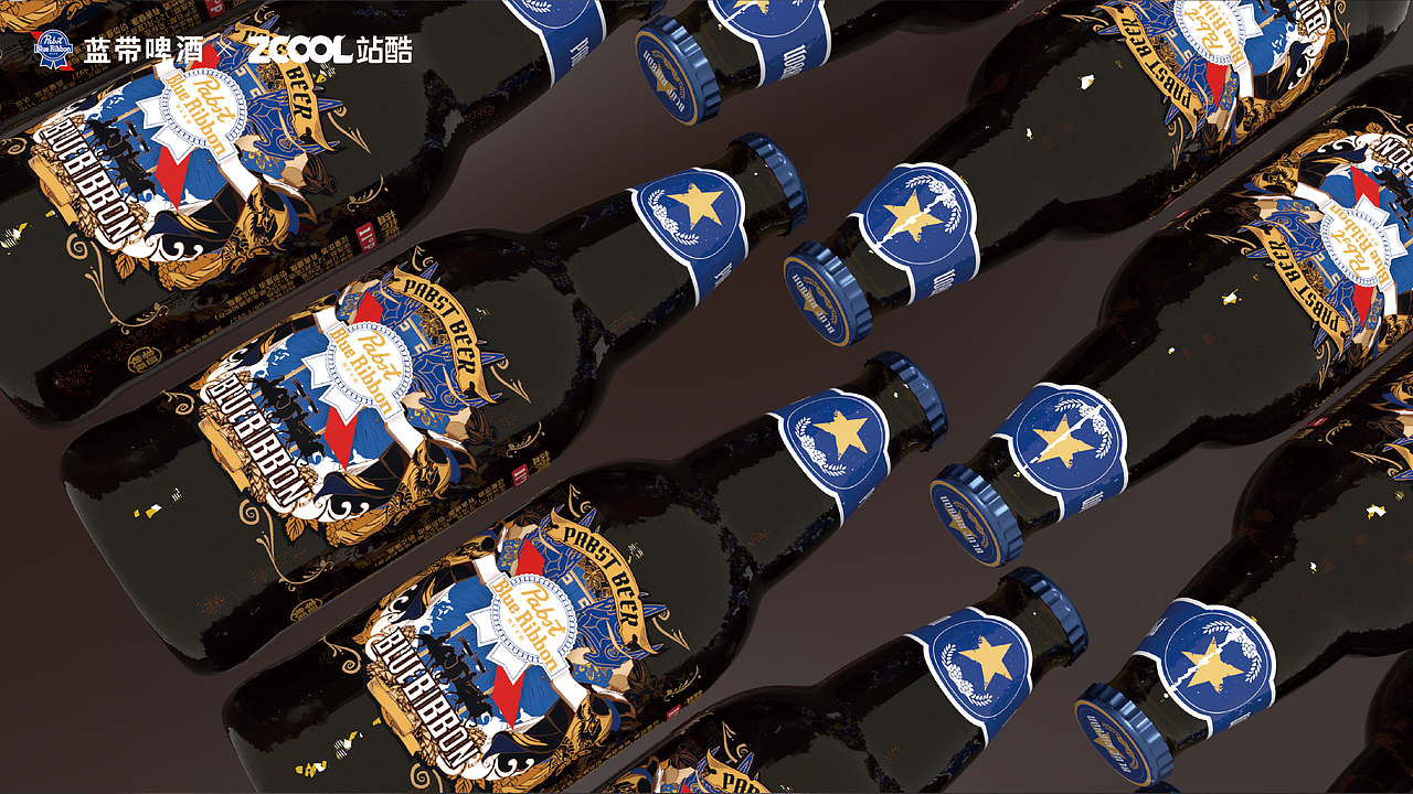 蓝带将军啤酒包装设计—— 致敬荣耀（图ZMzcxMzU2NzM2） - 包装 - 站酷设计师joooone原创素材 - 站酷ZCOOL