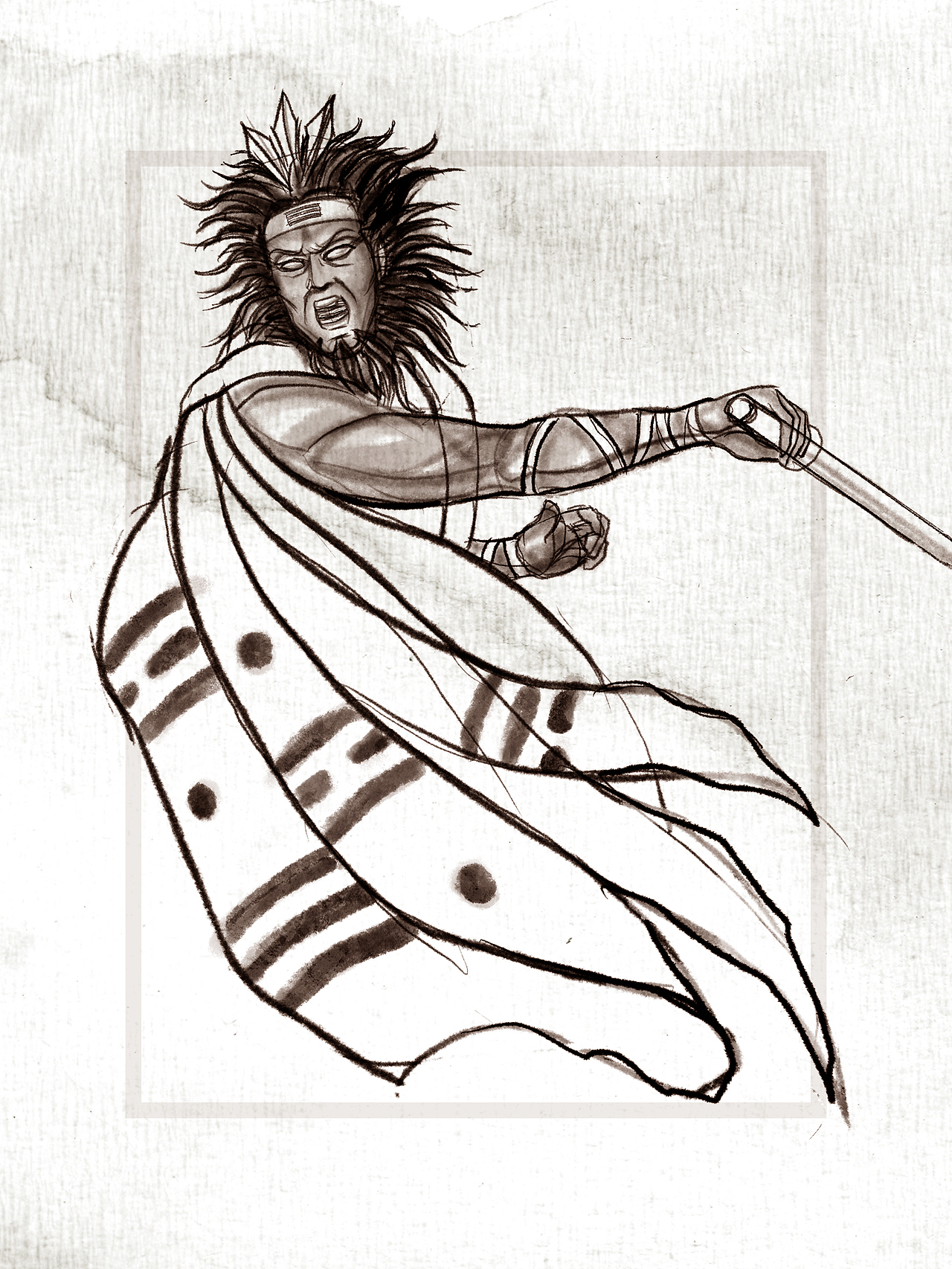 聊斋·画皮草图(9)