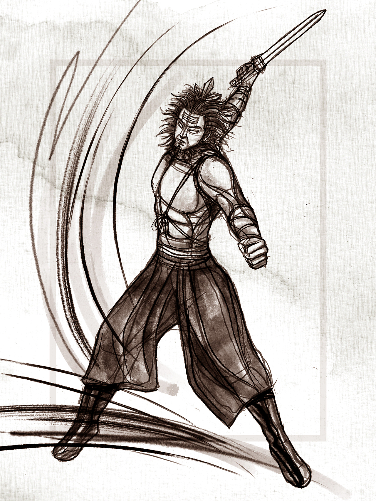 聊斋·画皮草图(9)