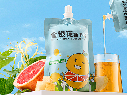 金銀花柚子汁拍攝｜創(chuàng)意拍攝X合云視覺（個(gè)人主頁(yè)-ZNjg4NjU3NDg=） - 產(chǎn)品攝影 - 站酷設(shè)計(jì)師合云視覺原創(chuàng)素材 - 站酷ZCOOL