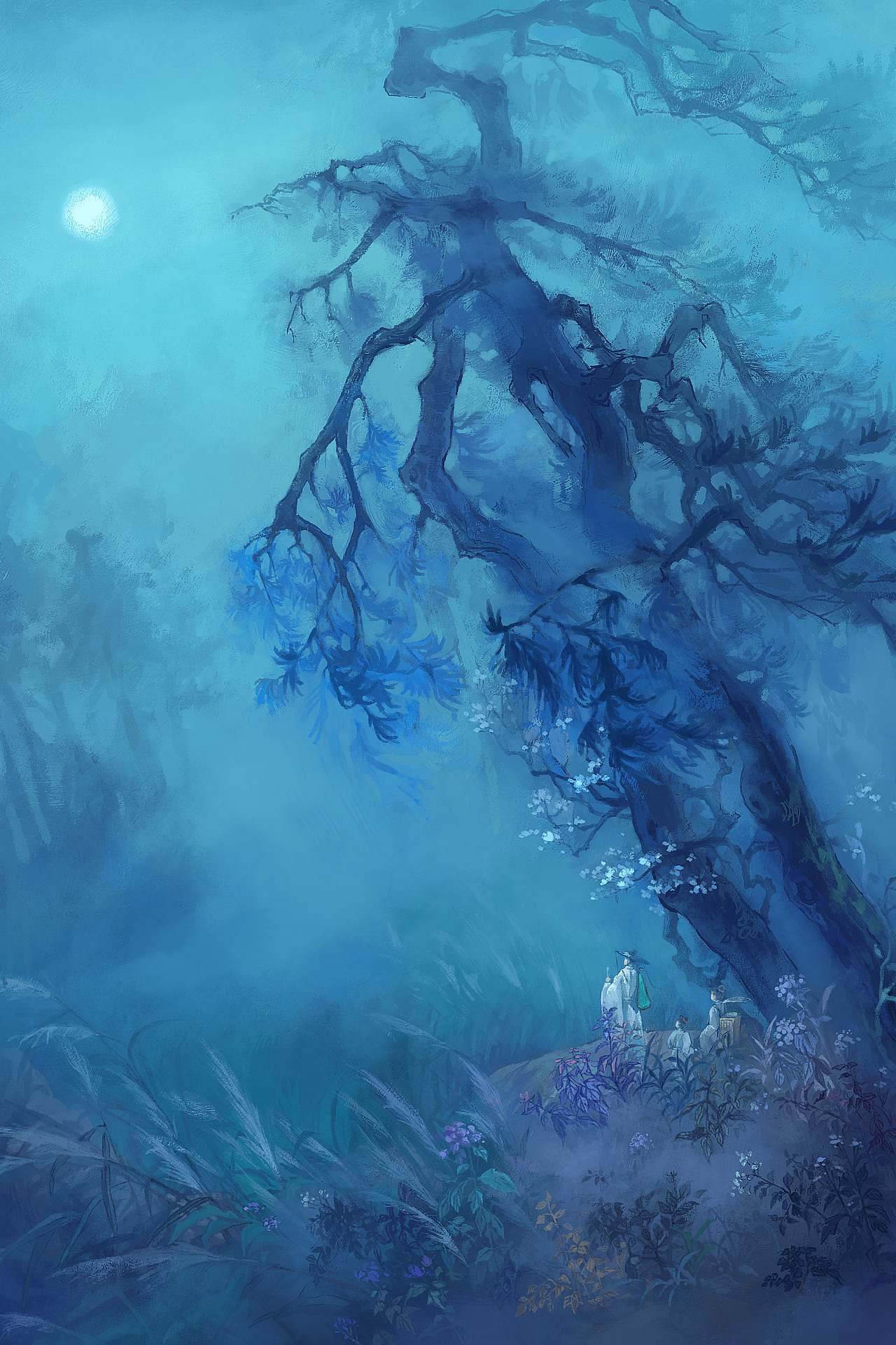 春江花月夜（三）（图ZMzcxMzY1MTcy） - 创作习作 - 站酷设计师牧之的插画原创素材 - 站酷ZCOOL