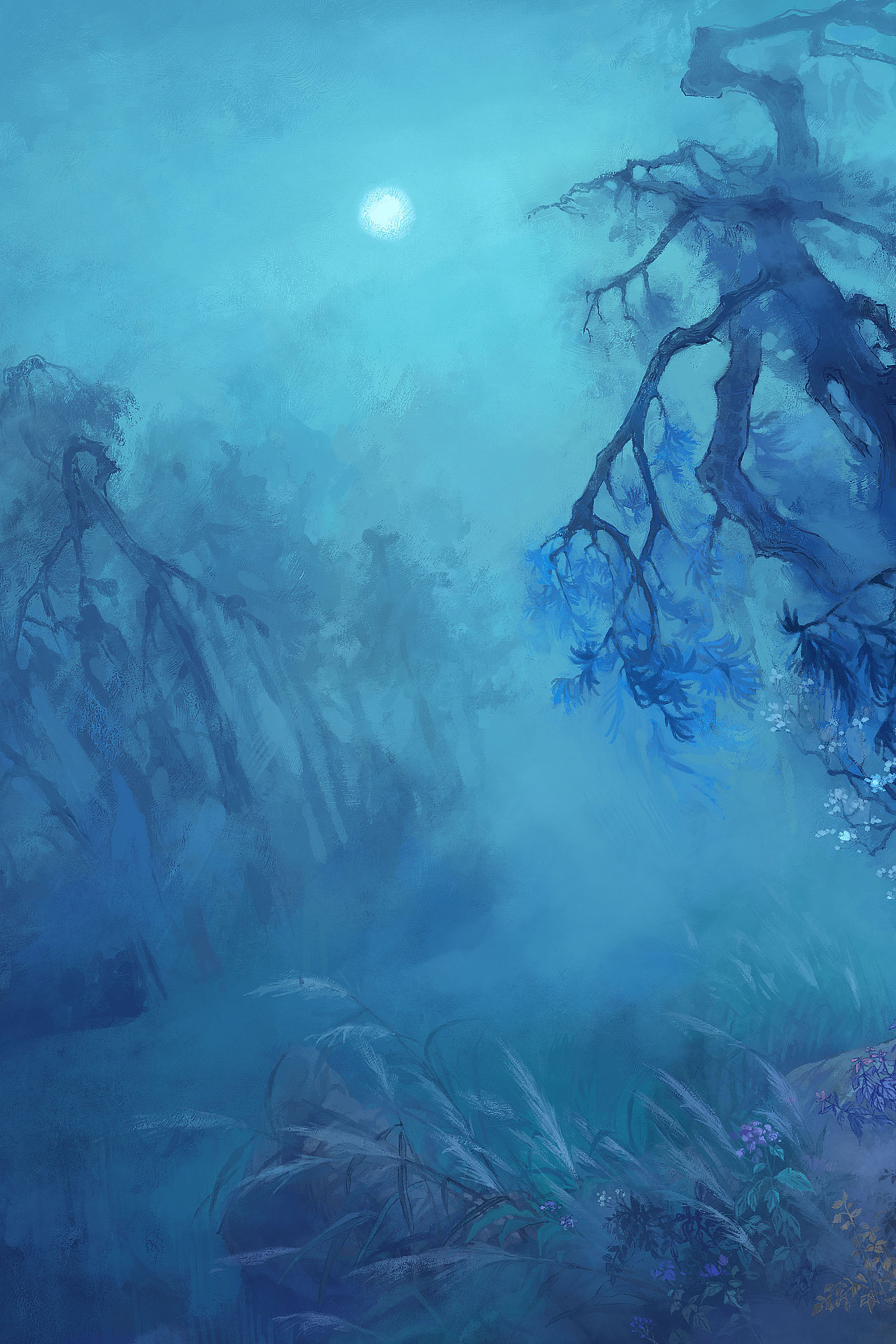 春江花月夜（三）（图ZMzcxMzY1MTgw） - 创作习作 - 站酷设计师牧之的插画原创素材 - 站酷ZCOOL