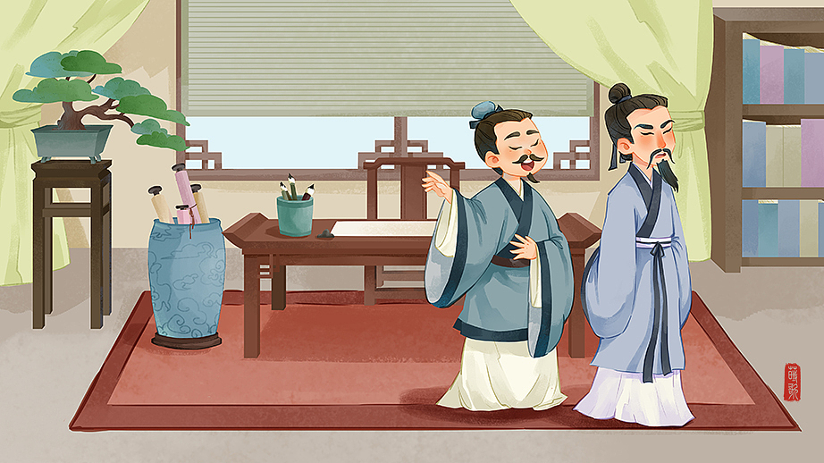 大语文国学稿（图ZMzcxMzY5NDM2） - 儿童插画 - 站酷设计师莳歌原创素材 - 站酷ZCOOL