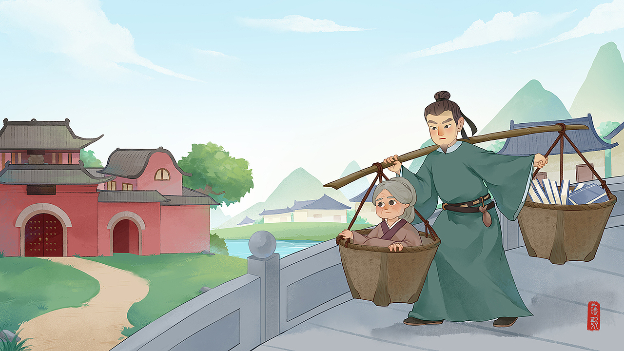 大语文国学稿（图ZMzcxMzcyMzA0） - 儿童插画 - 站酷设计师莳歌原创素材 - 站酷ZCOOL