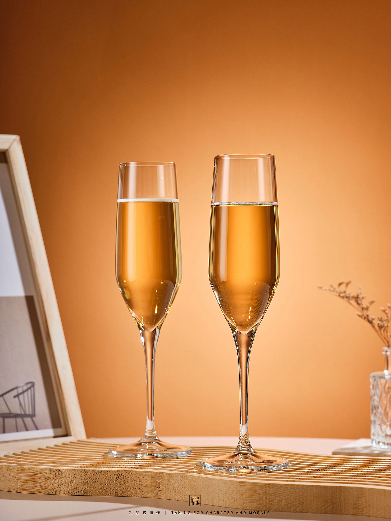 进口香槟杯拍摄