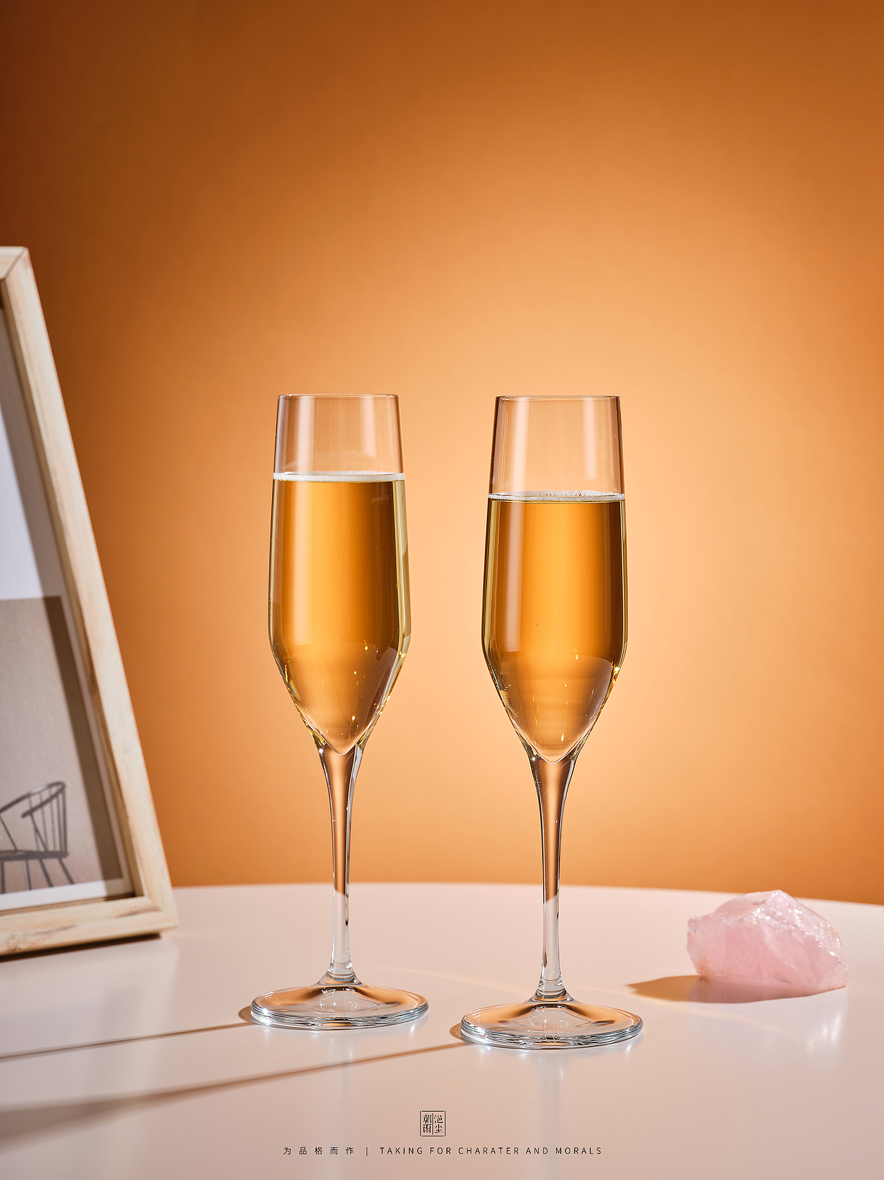 进口香槟杯拍摄