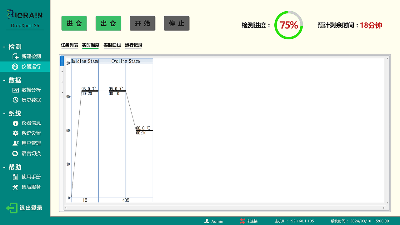 博瑞生物数字PCR操作软件 – S6 new触控版