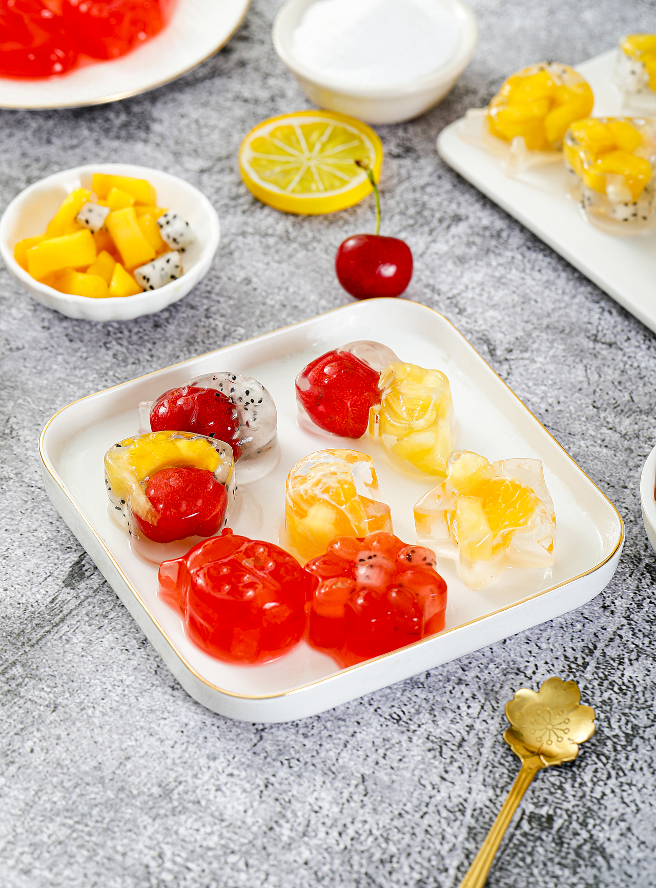 一碗白凉粉专用粉食用果冻粉冰凉粉奶茶冰粉摆摊水果