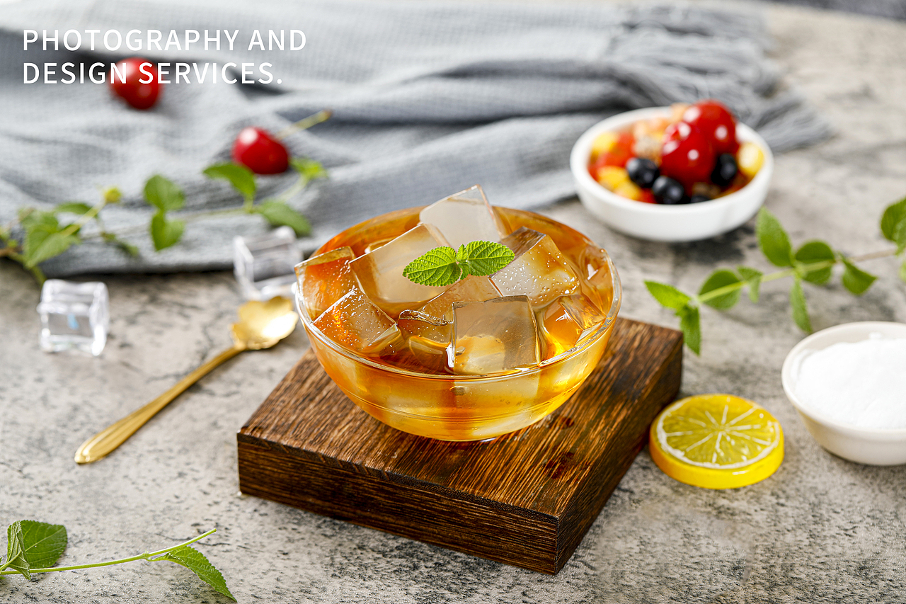 一碗白凉粉专用粉食用果冻粉冰凉粉奶茶冰粉摆摊水果