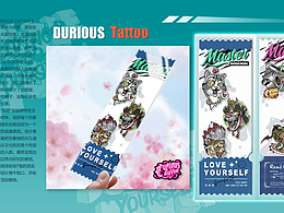 《DURIOUS TATTOO 》动物票根 白体恤