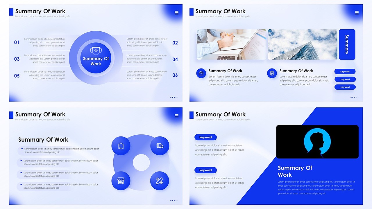 【耀你好看】克莱因蓝现代极简商务时尚PPT14