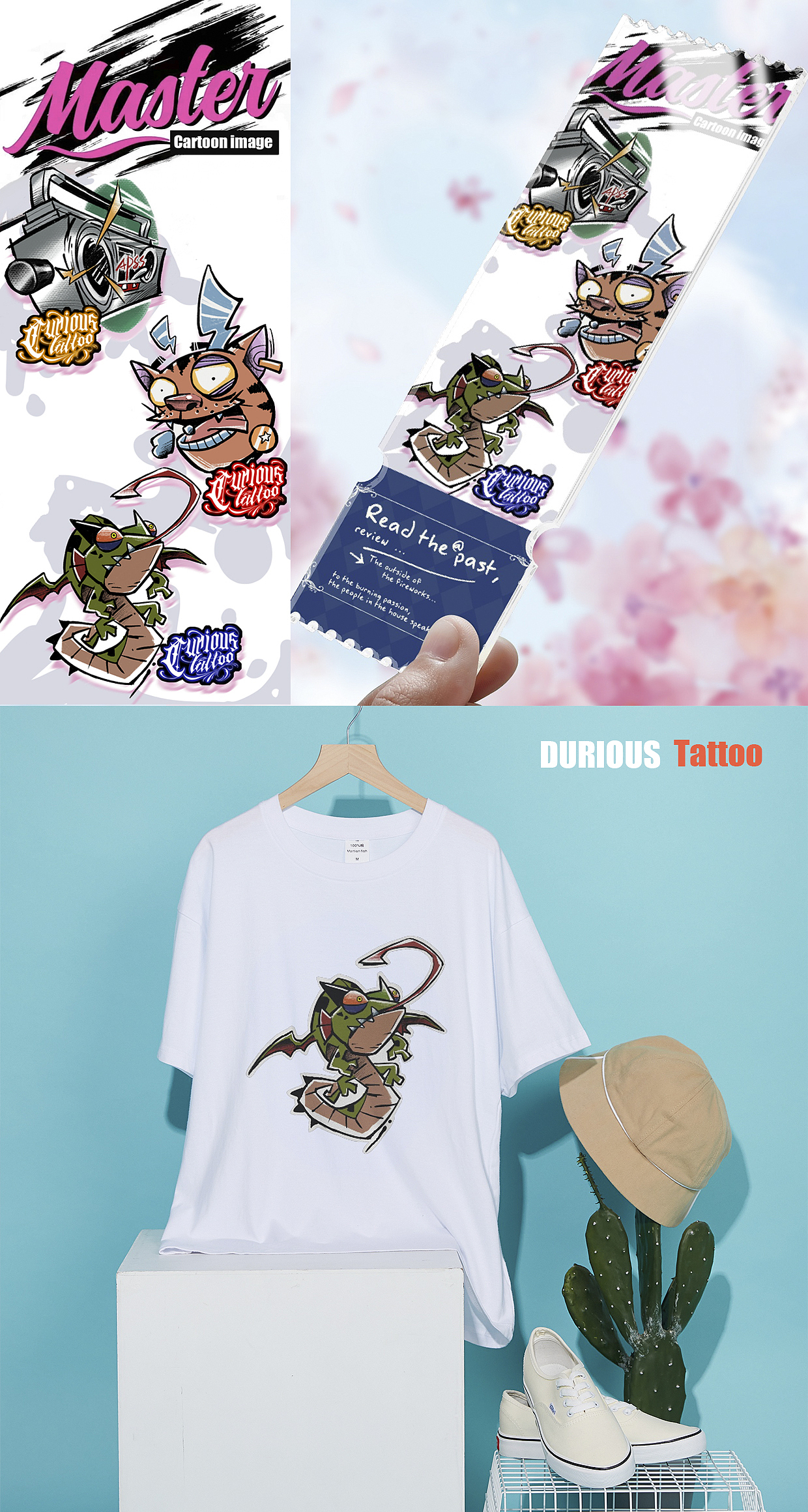 《DURIOUS TATTOO 》动物票根 白体恤（图ZMzcxMzk1NjUy） - 商业插画 - 站酷设计师画师leech原创素材 - 站酷ZCOOL