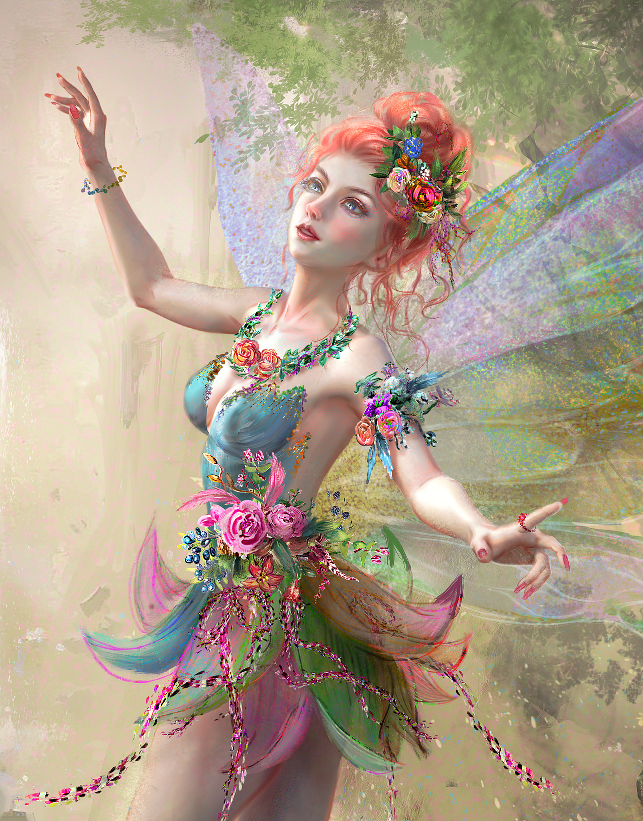 X插画 花仙子系列8