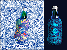 蓝带-夏夜之光-插画包装