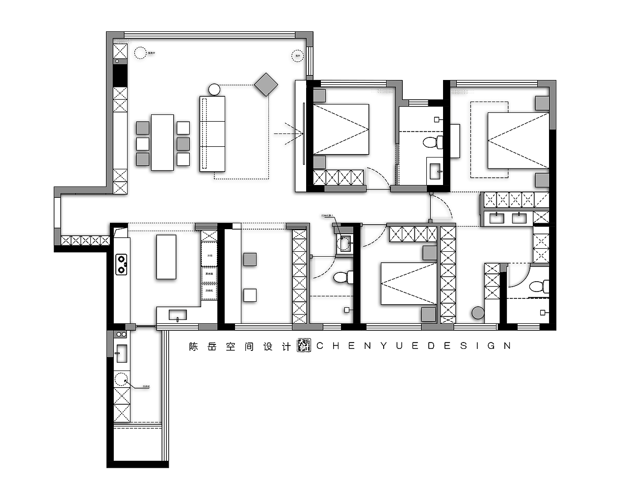陈岳作品 | 朗基和今缘精装改造（图ZMzcxNDIwMzI4） - 家装设计 - 站酷设计师ATDESIGN陈岳原创素材 - 站酷ZCOOL