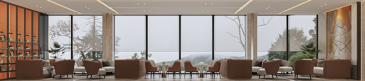 绘感视觉设计——工装酒店大堂轻奢现代案例（图ZMzcxNDI2NDI4） - 酒店餐饮设计 - 站酷设计师时间像庸医原创素材 - 站酷ZCOOL