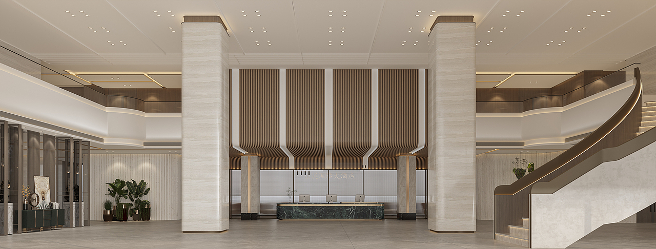 绘感视觉设计——工装酒店大堂轻奢现代案例（图ZMzcxNDI2NDE2） - 酒店餐饮设计 - 站酷设计师时间像庸医原创素材 - 站酷ZCOOL