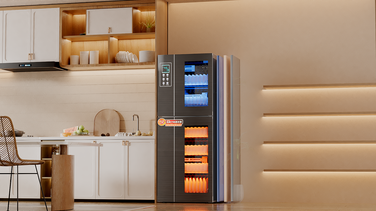 立式消毒柜渲染动画（图ZMzcxNDI3OTAw） - 动画/影视 - 站酷设计师星辰丶没落原创素材 - 站酷ZCOOL