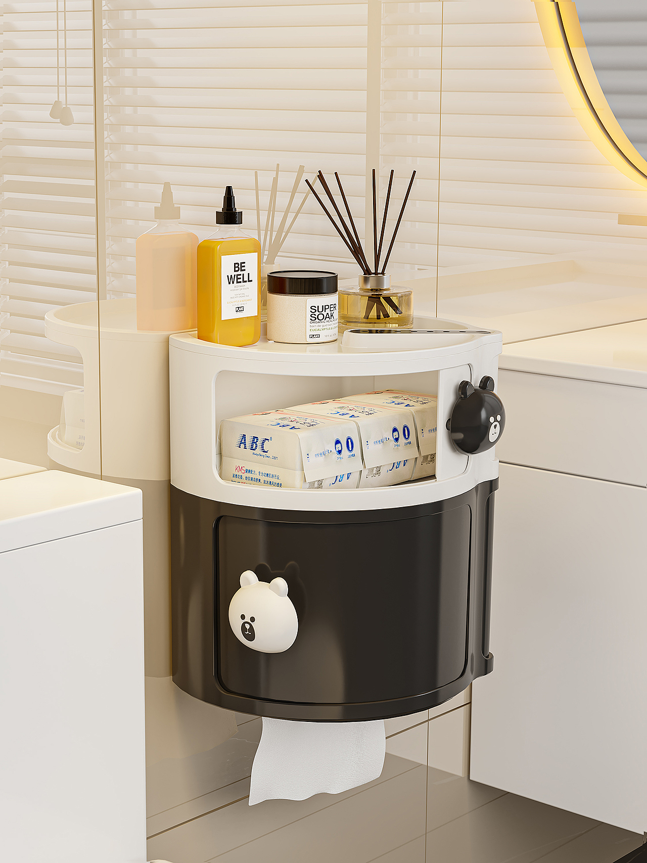 奶油风纸巾盒详情页 收纳盒纸巾盒渲染（图ZMzcxNDMxMTU2） - 其他平面 - 站酷设计师LU宣原创素材 - 站酷ZCOOL