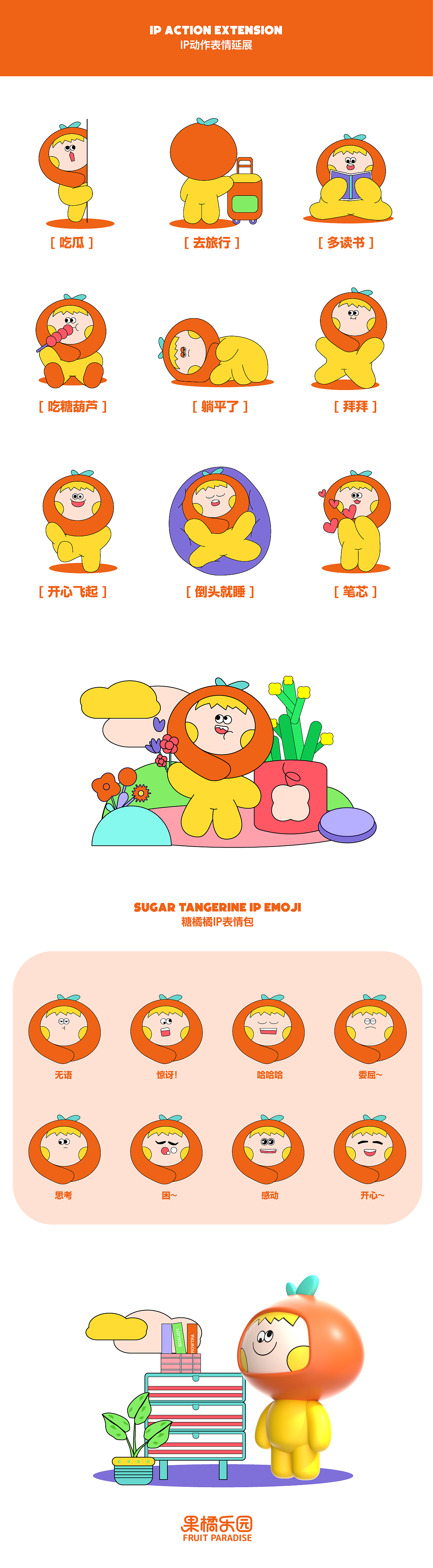 IP形象设计【糖橘橘】（图ZMzcxNDM1ODI4） - IP形象 - 站酷设计师AYE阿也原创素材 - 站酷ZCOOL