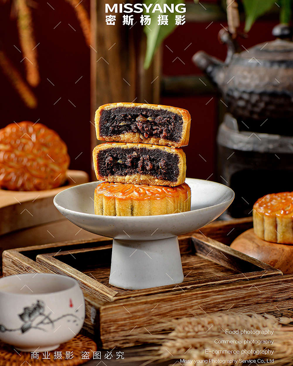 老式月饼|美食摄影|蛋黄莲蓉|电商摄影×郑州密斯杨