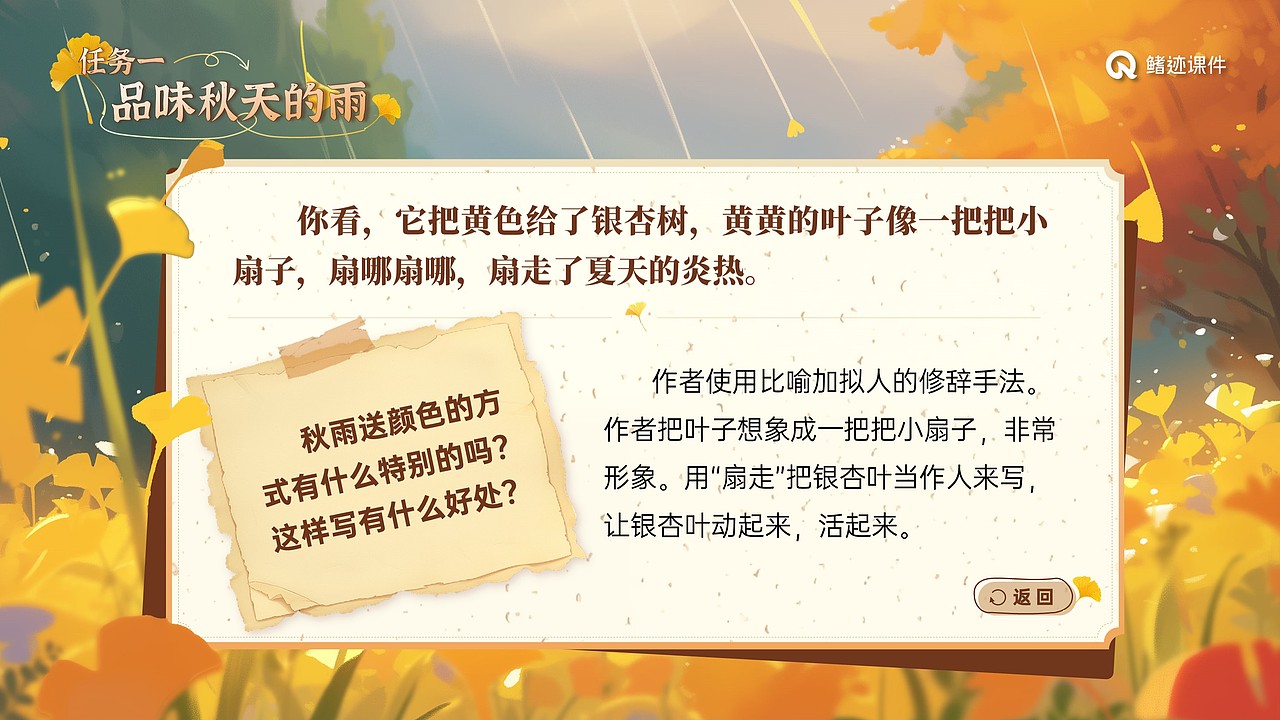 小学课件6《秋天的雨》