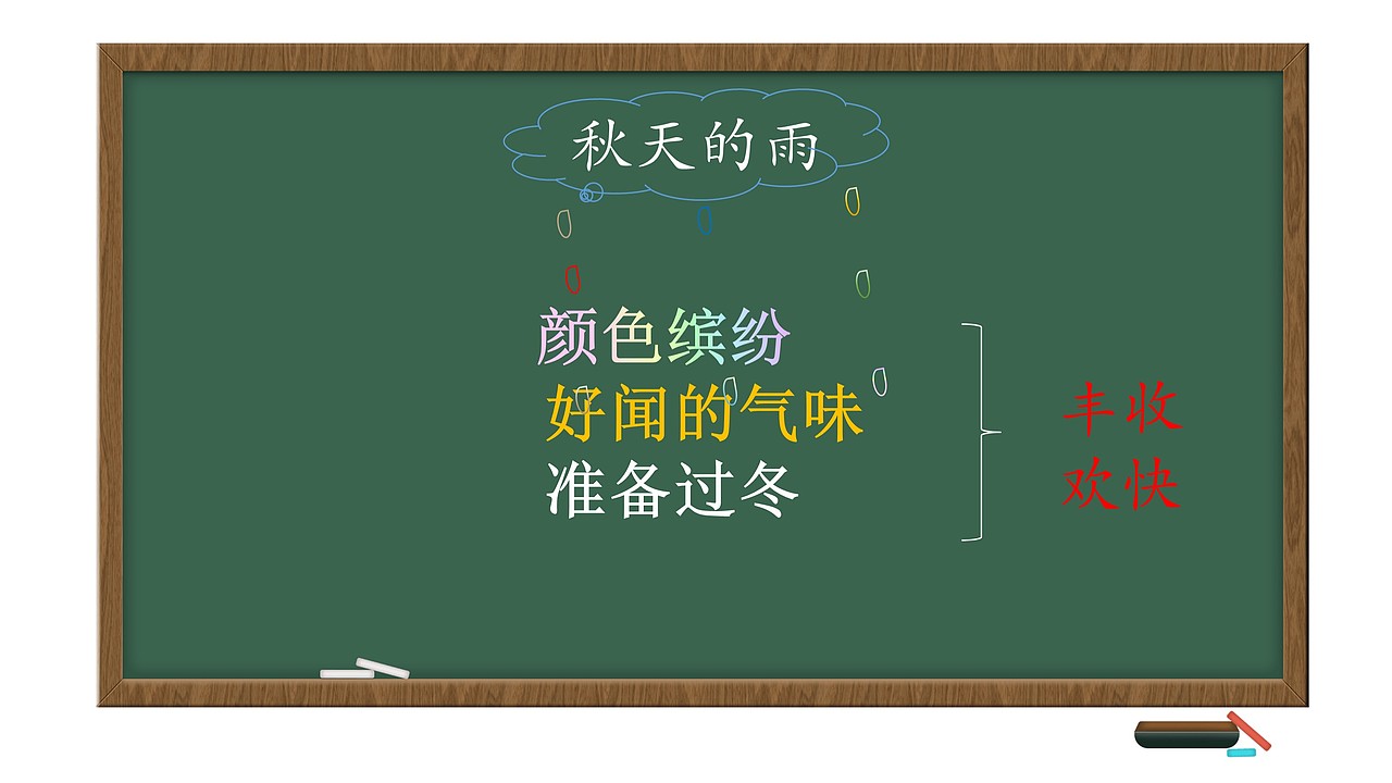 小学课件6《秋天的雨》