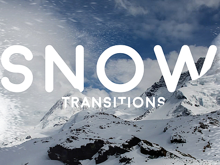 AE模板|高级冬季场景雪花过渡视频图像片头展示广告