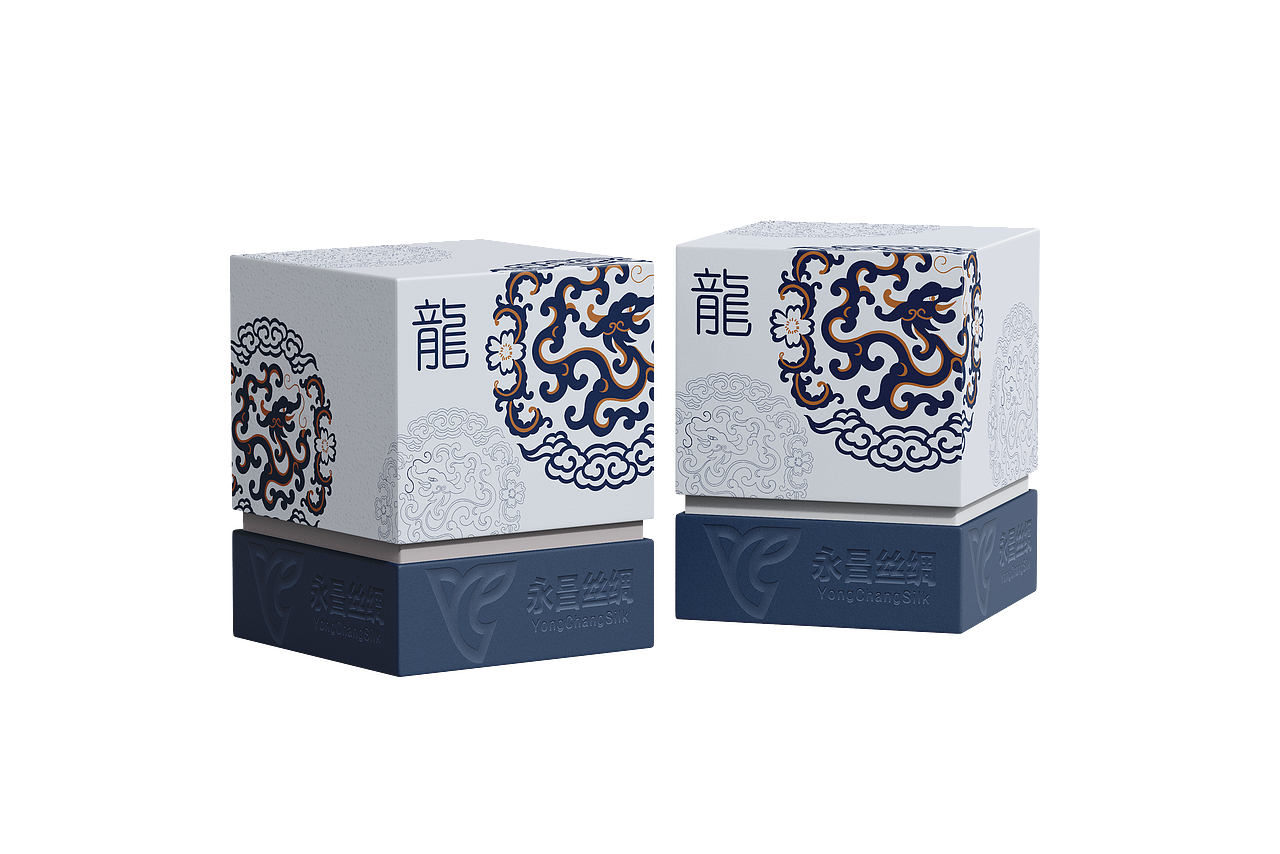 丝绸文创包装设计——龙凤雁鱼（图ZMzcxNDU4MTQ0） - 包装 - 站酷设计师十一1025原创素材 - 站酷ZCOOL