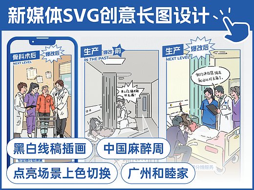 🧐麻醉周能做什么样的创意SVG图文?试试这个