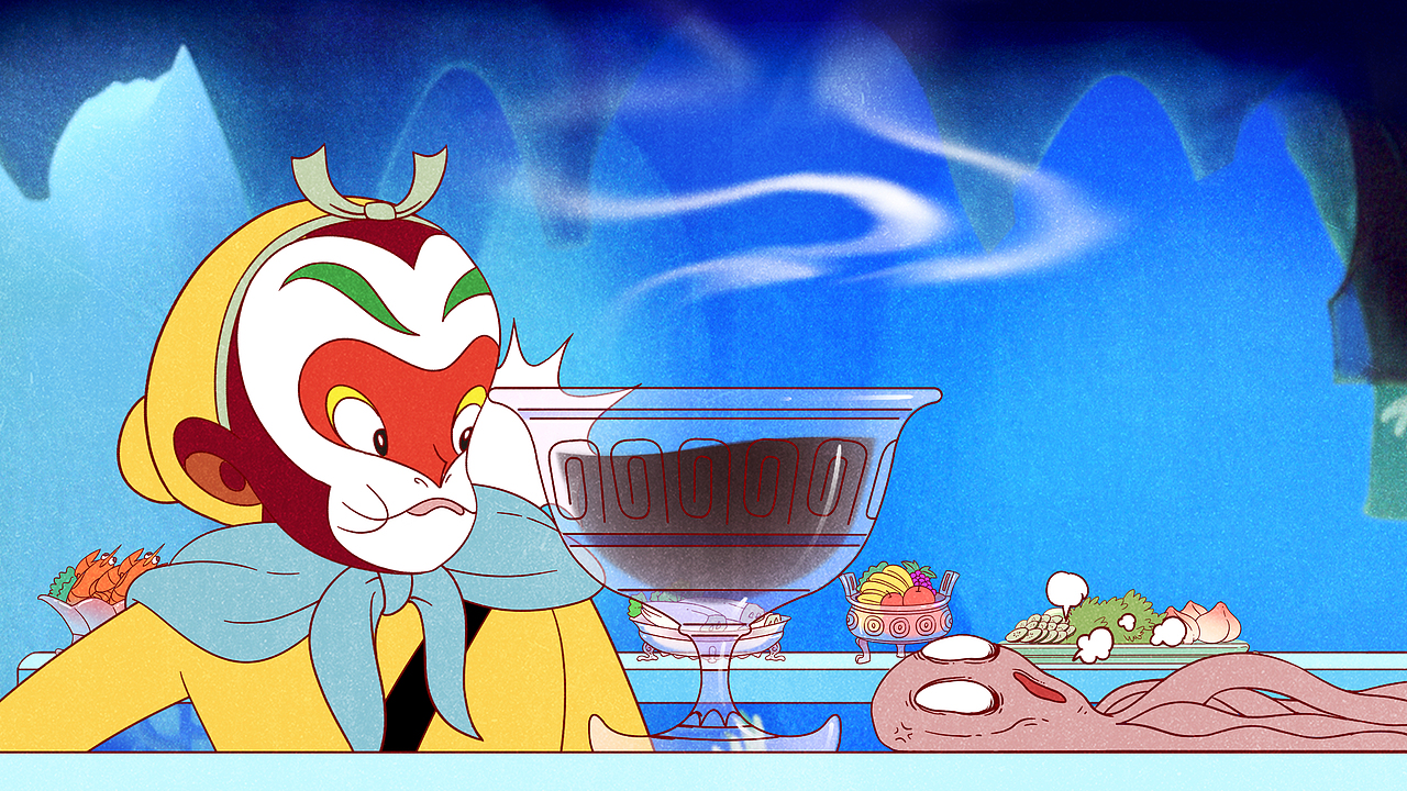 上美影IPx新东方在线|老龙王折戟BlackTea动画分镜绘制（图ZMzcxNDYwMjM2） - 商业插画 - 站酷设计师崇几原创素材 - 站酷ZCOOL