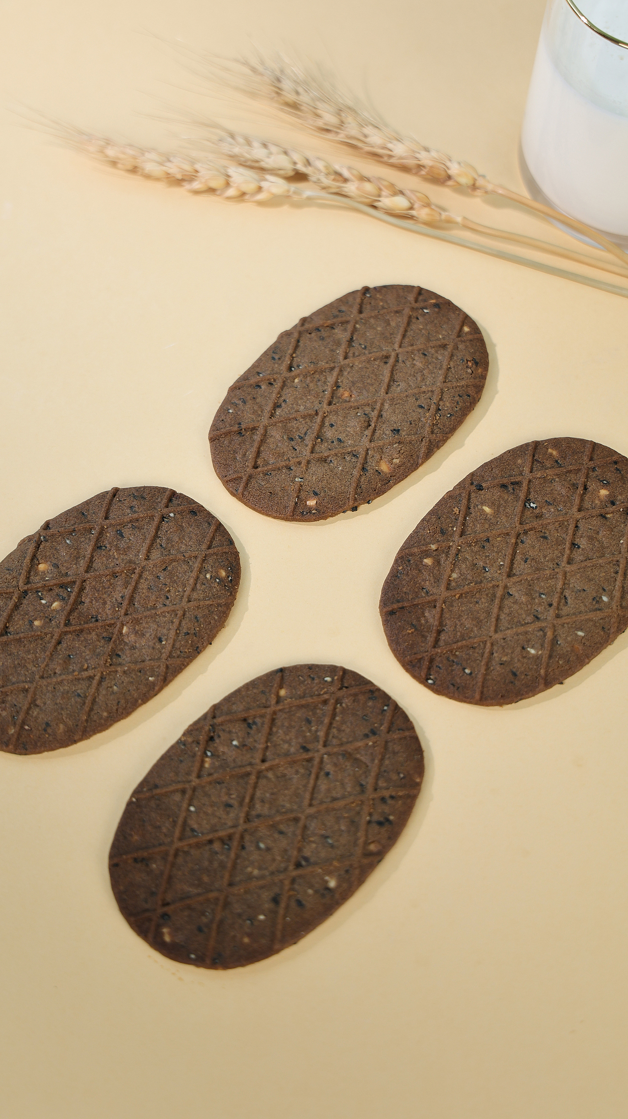 HIBS无蔗糖黑芝麻华夫饼