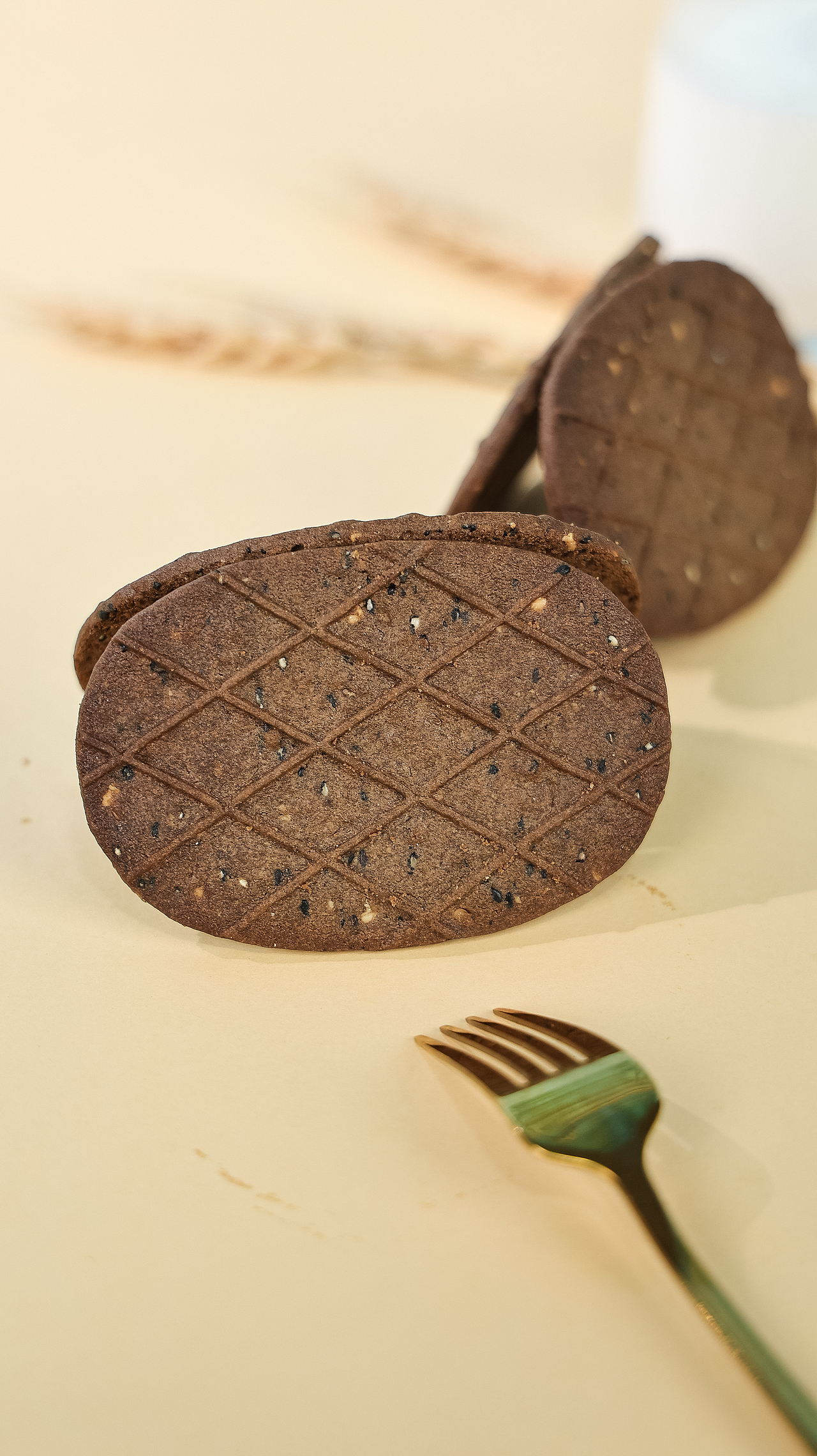 HIBS无蔗糖黑芝麻华夫饼